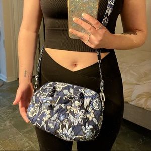 Ver Bradley Tropics Tapestry cotton quilted mini satchel crossbody purse